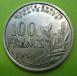 100 Franci 1956 B