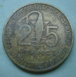 25 Francs 1972