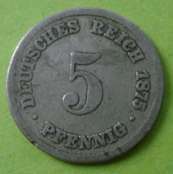 Image #1 of 5 Pfennig 1875 B
