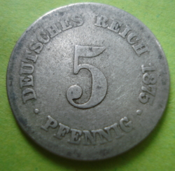 Image #1 of 5 Pfennig 1875 F