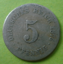 5 Pfennig 1875 G