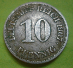 10 Pfennig 1907 E
