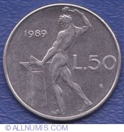 Image #1 of 50 Lire 1989