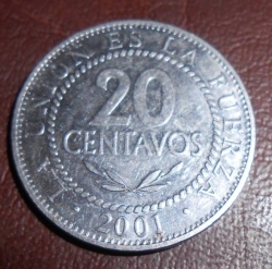 Image #2 of 20 Centavos 2001