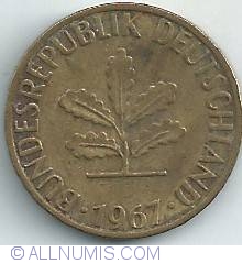 Image #2 of 5 Pfennig 1967 F