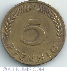 Image #1 of 5 Pfennig 1967 F