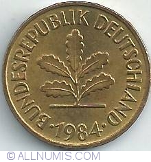 Image #2 of 5 Pfennig 1984 G