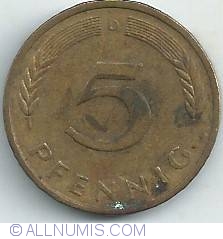 5 Pfennig 1985 D