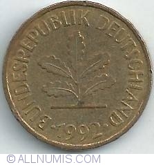 Image #2 of 5 Pfennig 1992 G
