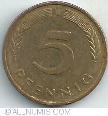 5 Pfennig 1992 G