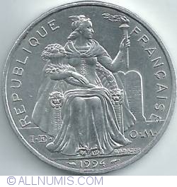 Image #2 of 5 Francs 1994