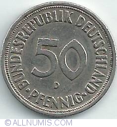 Image #1 of 50 Pfennig 1970 D