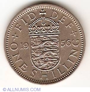 1 Shilling 1956, Elizabeth II (1952-2022) - Great Britain - Coin - 12918