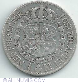 1 Krona 1924 - Puncte intre cifrele anului