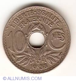 Image #1 of 10 Centimes 1938