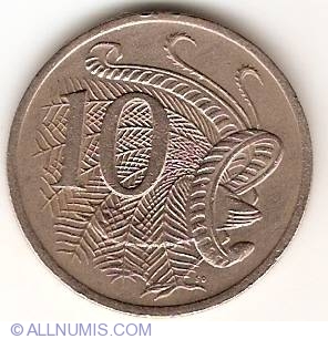 linse gravid Rejse 10 Cents 1976, Elizabeth II (1952-present) - Australia - Coin - 14024