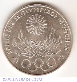 10 Mark 1972 G - Munich Olympic Games - Olympic Torch