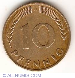Image #1 of 10 Pfennig 1966 D
