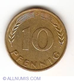 Image #1 of 10 Pfennig 1969 D