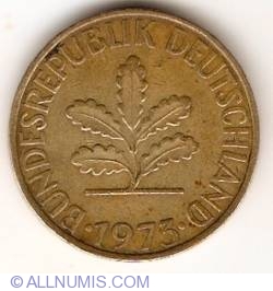 Image #2 of 10 Pfennig 1973 J