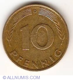 Image #1 of 10 Pfennig 1975 D