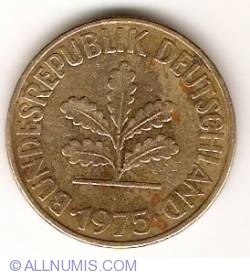 Image #2 of 10 Pfennig 1975 F