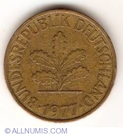 Image #2 of 10 Pfennig 1977 G