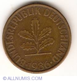 Image #2 of 10 Pfennig 1986 F