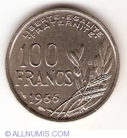 Image #1 of 100 Francs 1955 B