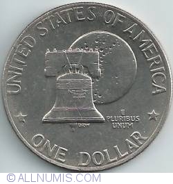 Image #1 of Eisenhower Dollar 1976 - Tipul II Slant-Top  T 