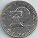 1 : Eisenhower Dollar 1976 - Tipul II Slant-Top  T 