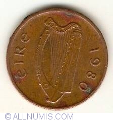 Image #2 of 1/2 Penny 1980