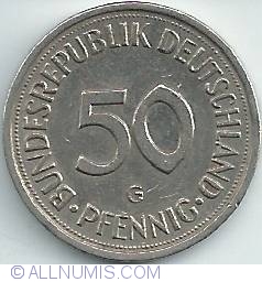Image #1 of 50 Pfennig 1980 G