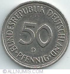 Image #1 of 50 Pfennig 1985 D