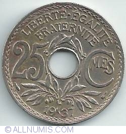 Image #1 of 25 Centimes 1937