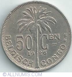 50 Centimes 1926 - Belgisch