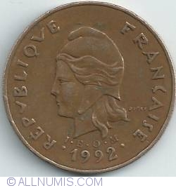 Image #2 of 100 Francs 1992