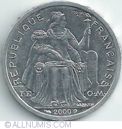 Image #2 of 2 Francs 2000