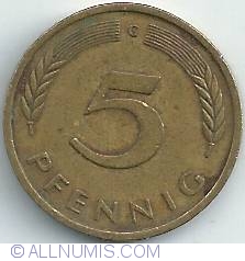 Image #1 of 5 Pfennig 1975 G