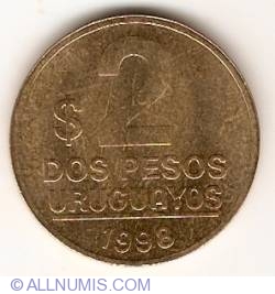 Image #1 of 2 Pesos Uruguayos 1998