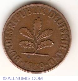 Image #2 of 2 Pfennig 1959 G