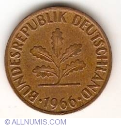 Image #2 of 2 Pfennig 1966 D