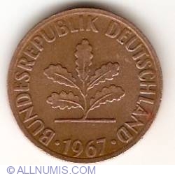 Image #2 of 2 Pfennig 1967 G