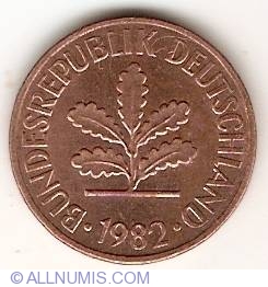 Image #2 of 2 Pfennig 1982 G