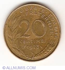 Image #1 of 20 Centimes 1973