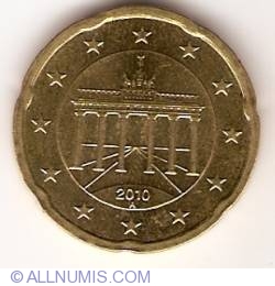 Image #2 of 20 Euro Cenţi 2010 A