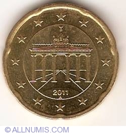 Image #2 of 20 Euro Cenţi 2011 A