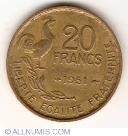 Image #1 of 20 Francs 1951