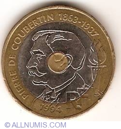 20 Francs 1994 - Founder of  Modern Day Olympics - Pierre de Coubertin