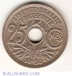 Image #1 of 25 Centimes 1930
